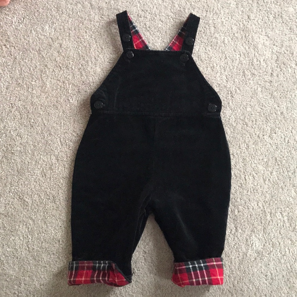 Hanna Andersson Velvet Overalls (size 70/6-12m)